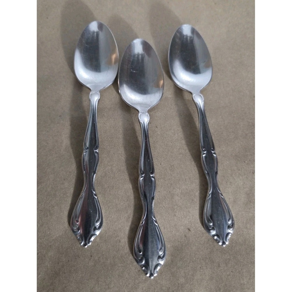 Oneida Community Cantata Stainless Flatware 3pc Teaspoon Lot Silverware